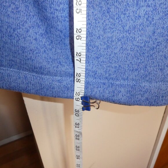 Lands End Sweater knit fleece lined zip front jacket - Picture 6 of 7